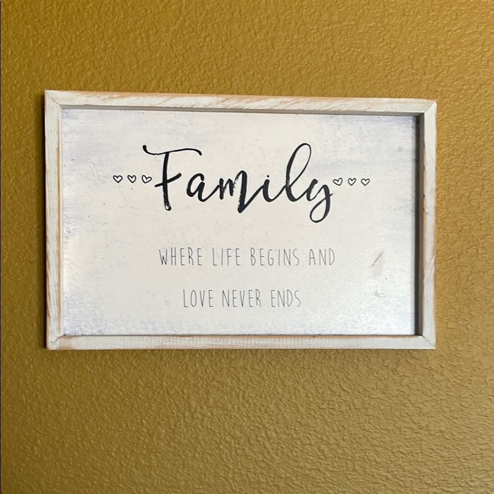 White Family Wall Art